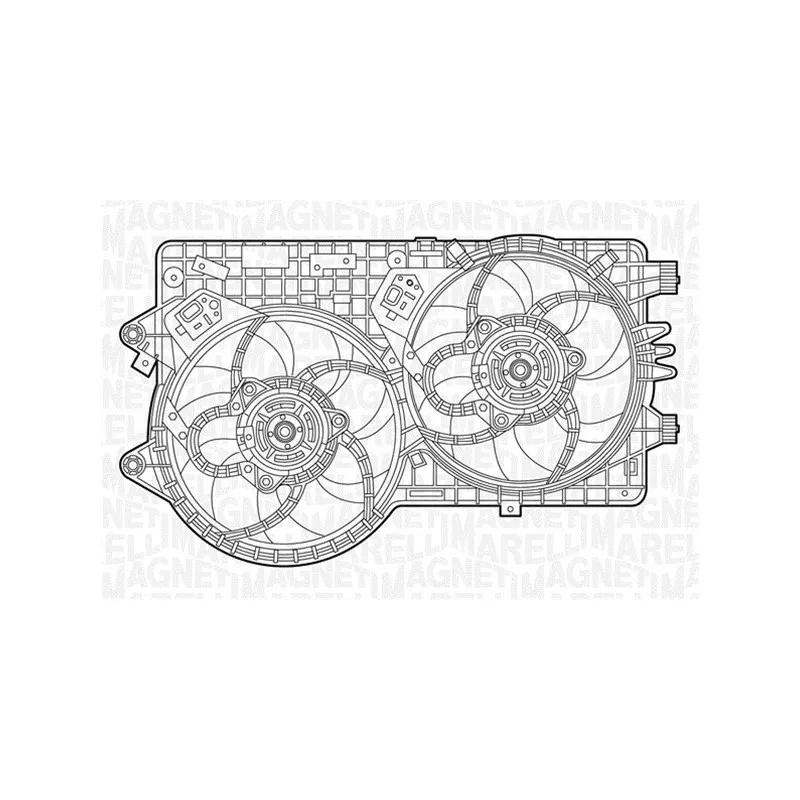 Ventilateur, refroidissement du moteur MAGNETI MARELLI 069422239010