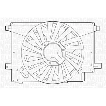 Ventilateur, refroidissement du moteur MAGNETI MARELLI 069422242010