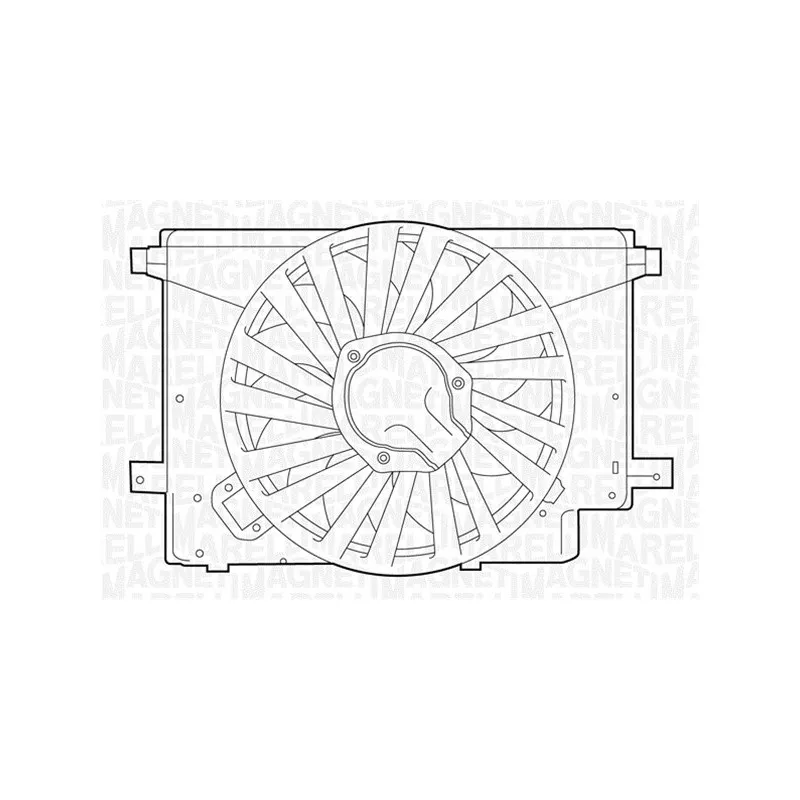 Ventilateur, refroidissement du moteur MAGNETI MARELLI 069422242010