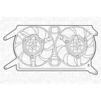 Ventilateur, refroidissement du moteur MAGNETI MARELLI 069422243010