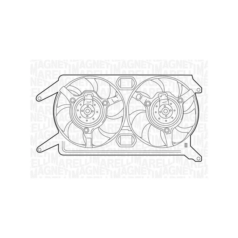 Ventilateur, refroidissement du moteur MAGNETI MARELLI 069422243010