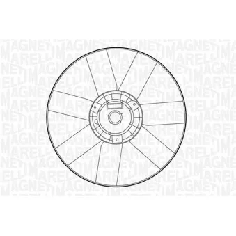 Ventilateur, refroidissement du moteur MAGNETI MARELLI 069422259010