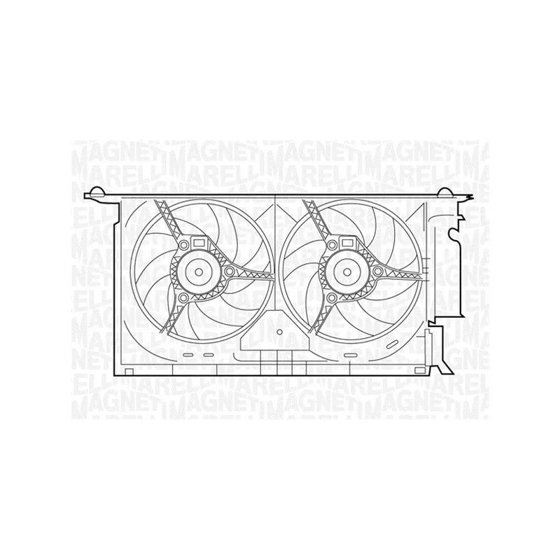 Ventilateur, refroidissement du moteur MAGNETI MARELLI 069422285010