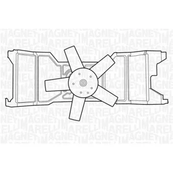 Ventilateur, refroidissement du moteur MAGNETI MARELLI 069422309010