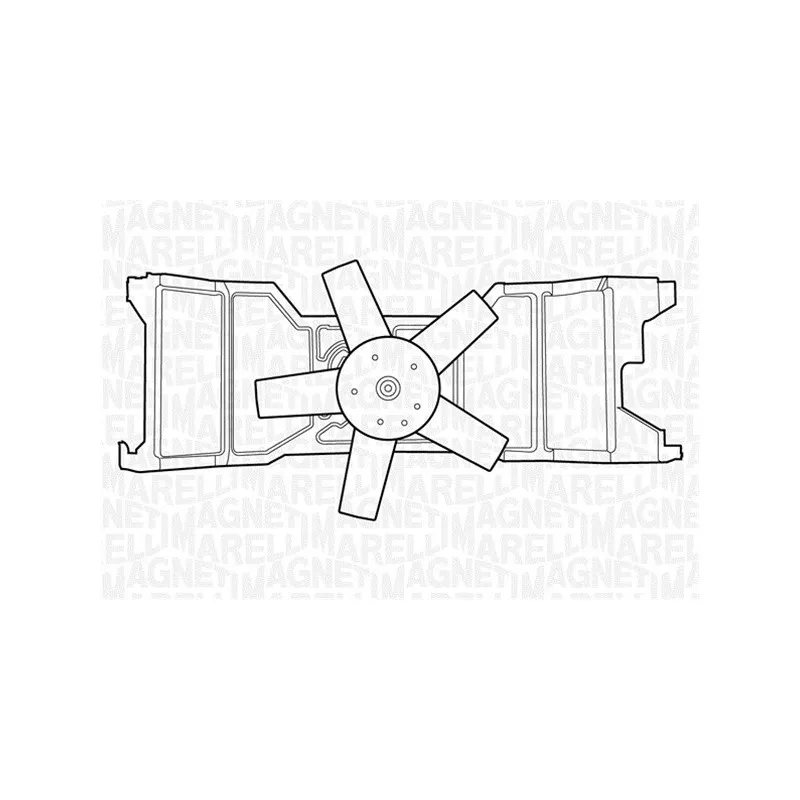 Ventilateur, refroidissement du moteur MAGNETI MARELLI 069422309010