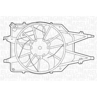 Ventilateur, refroidissement du moteur MAGNETI MARELLI 069422311010