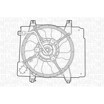 Ventilateur, refroidissement du moteur MAGNETI MARELLI 069422323010