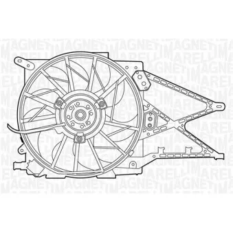 Ventilateur, refroidissement du moteur MAGNETI MARELLI 069422330010