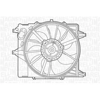 Ventilateur, refroidissement du moteur MAGNETI MARELLI 069422345010