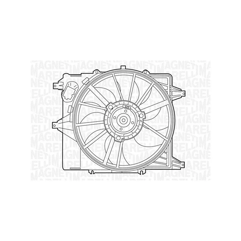 Ventilateur, refroidissement du moteur MAGNETI MARELLI 069422345010