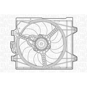 Ventilateur, refroidissement du moteur MAGNETI MARELLI 069422448010