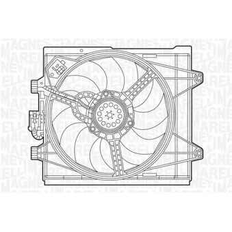 Ventilateur, refroidissement du moteur MAGNETI MARELLI 069422451010