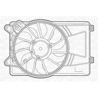 Ventilateur, refroidissement du moteur MAGNETI MARELLI 069422455010