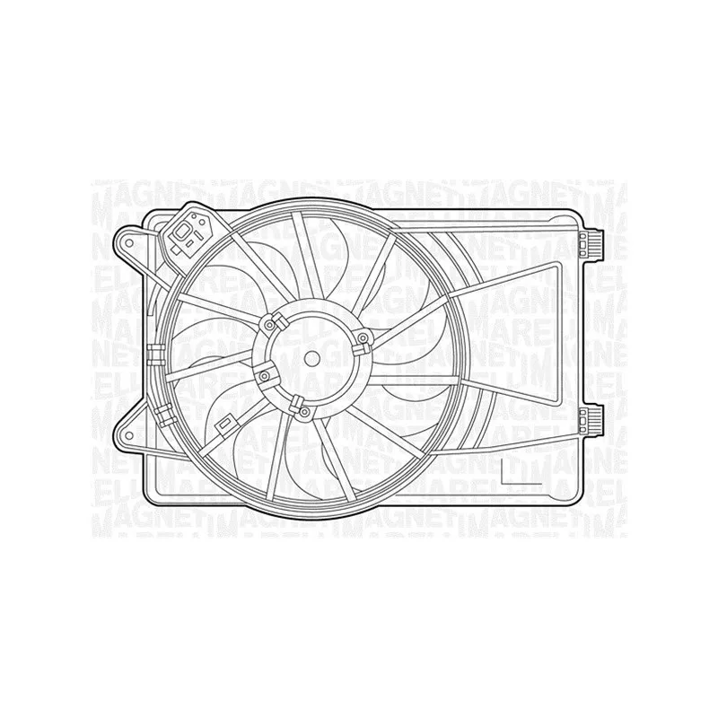 Ventilateur, refroidissement du moteur MAGNETI MARELLI 069422455010