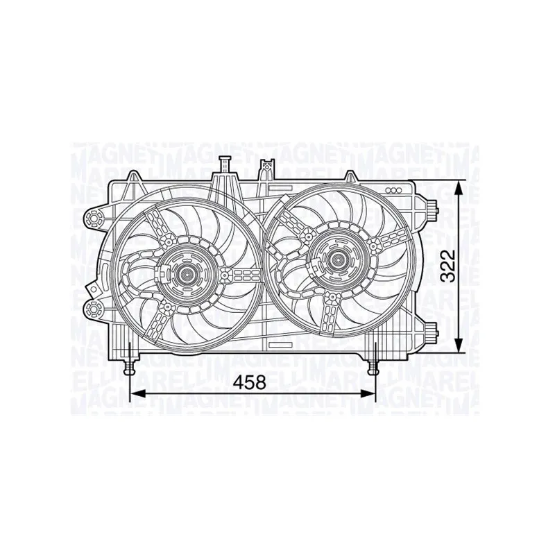 Ventilateur, refroidissement du moteur MAGNETI MARELLI 069422481010