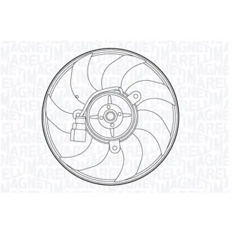 Ventilateur, refroidissement du moteur MAGNETI MARELLI 069422558010