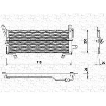Condenseur, climatisation MAGNETI MARELLI 350203106000