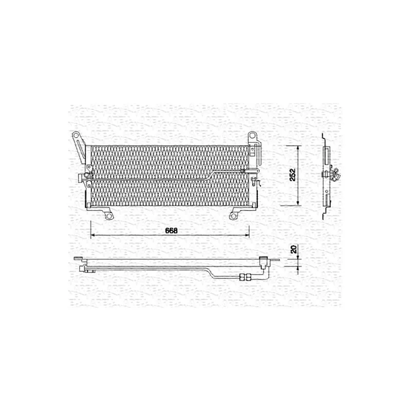 Condenseur, climatisation MAGNETI MARELLI 350203113000