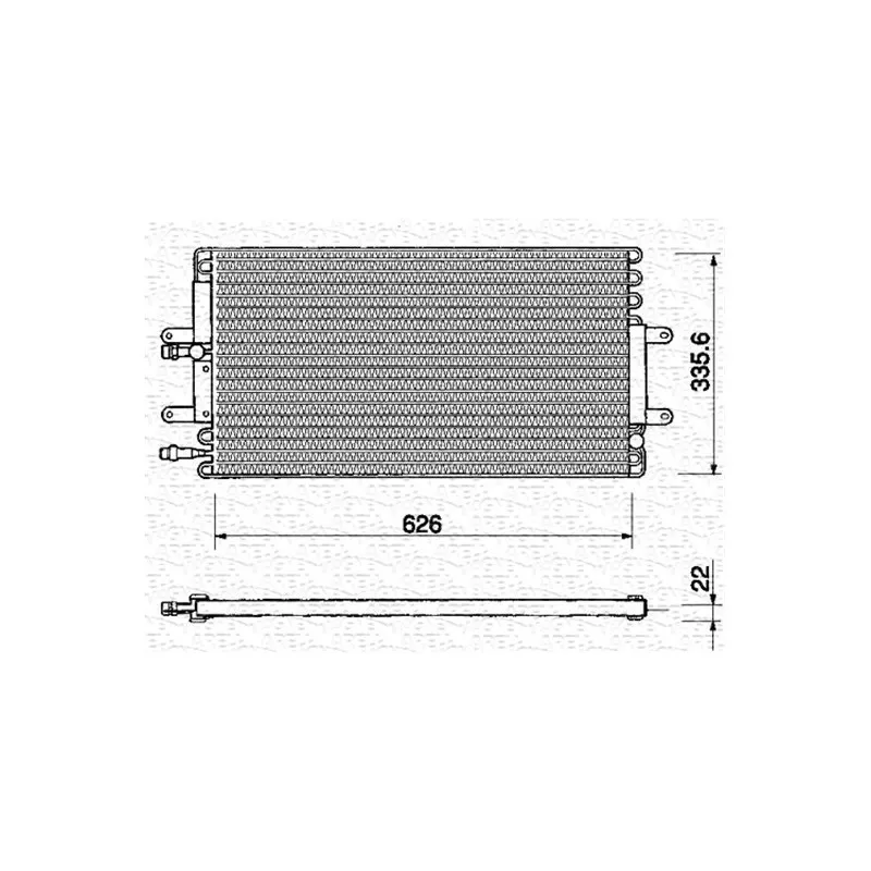 Condenseur, climatisation MAGNETI MARELLI 350203133000