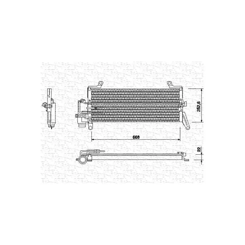 Condenseur, climatisation MAGNETI MARELLI 350203134000