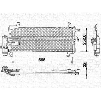 Condenseur, climatisation MAGNETI MARELLI
