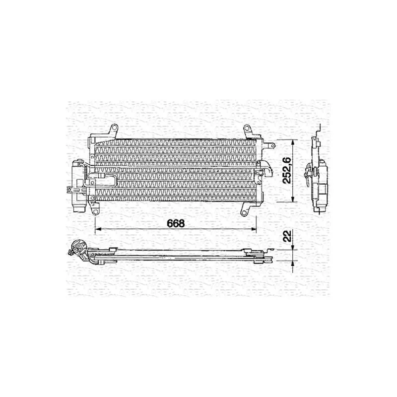 Condenseur, climatisation MAGNETI MARELLI 350203136000