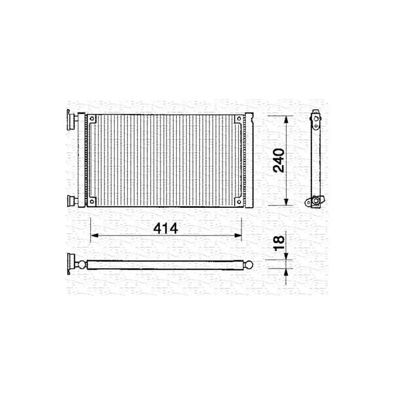Condenseur, climatisation MAGNETI MARELLI 350203137000
