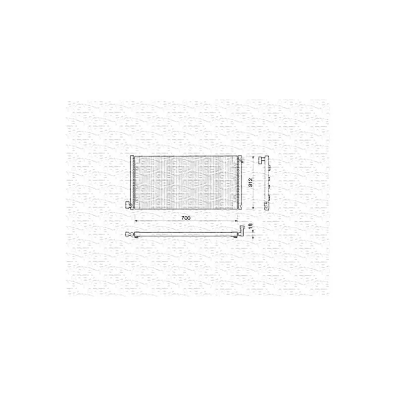 Condenseur, climatisation MAGNETI MARELLI 350203143000