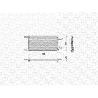 Condenseur, climatisation MAGNETI MARELLI 350203144000