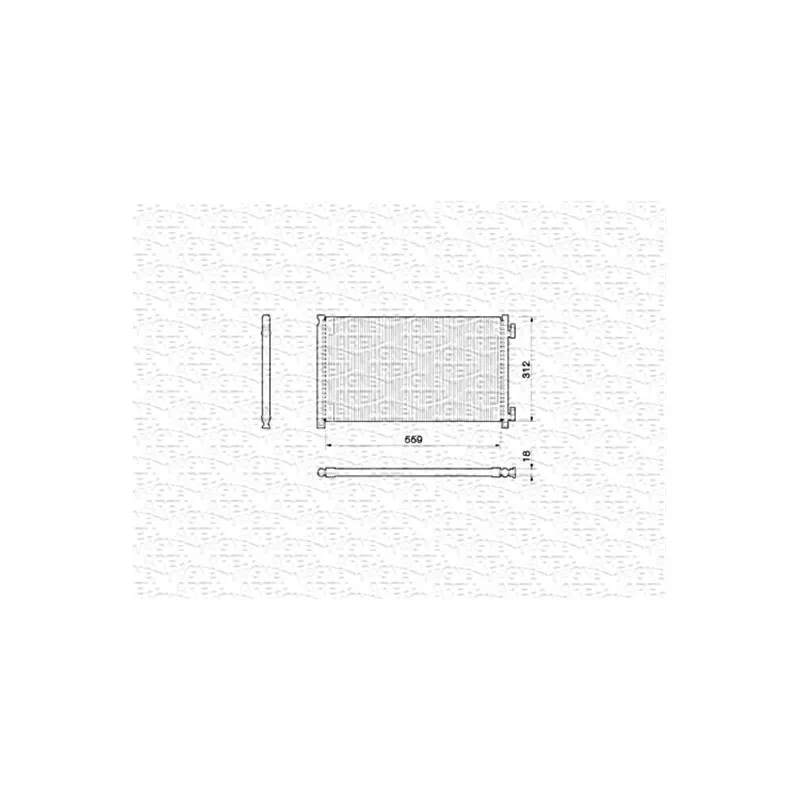 Condenseur, climatisation MAGNETI MARELLI 350203145000