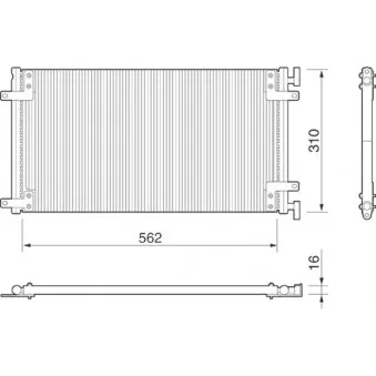 Condenseur, climatisation MAGNETI MARELLI 350203149000