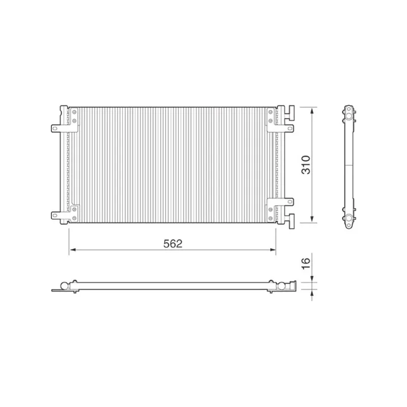 Condenseur, climatisation MAGNETI MARELLI 350203149000