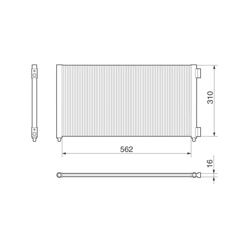Condenseur, climatisation MAGNETI MARELLI 350203154000