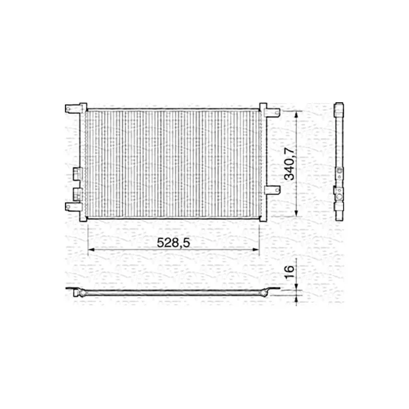 Condenseur, climatisation MAGNETI MARELLI 350203156000