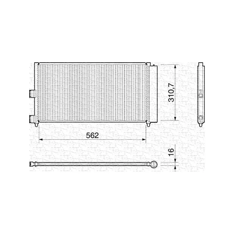 Condenseur, climatisation MAGNETI MARELLI 350203158000