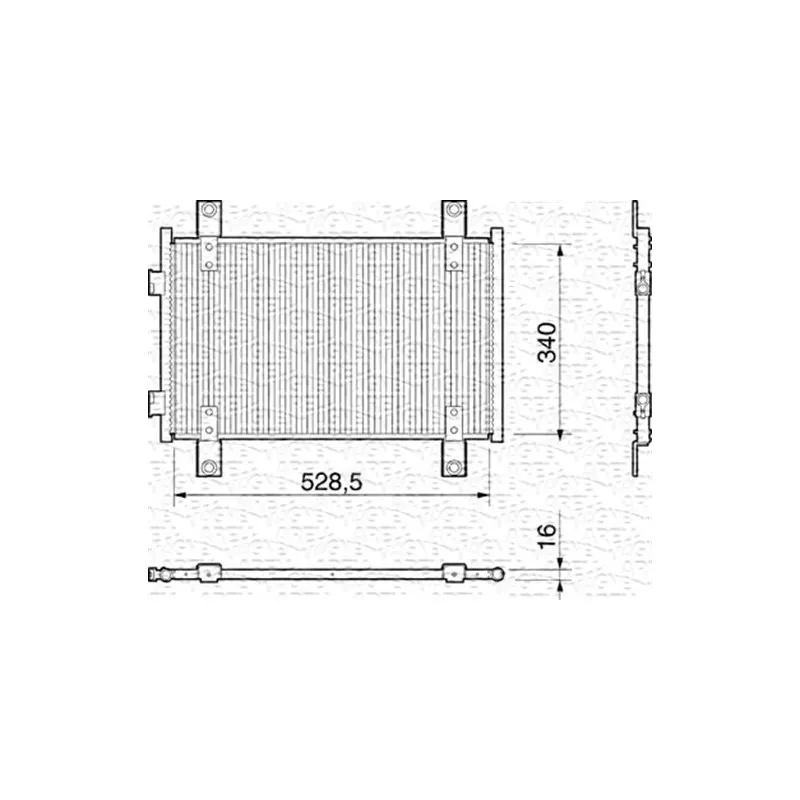 Condenseur, climatisation MAGNETI MARELLI 350203159000