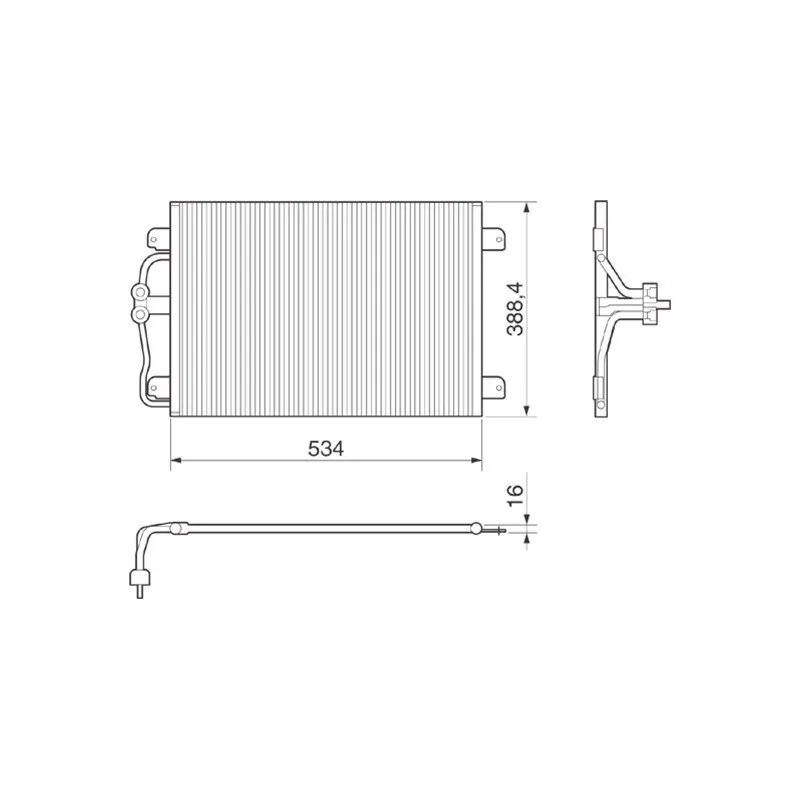 Condenseur, climatisation MAGNETI MARELLI 350203215000