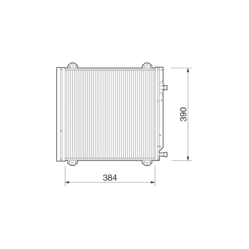 Condenseur, climatisation MAGNETI MARELLI 350203218000