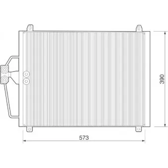 Condenseur, climatisation MAGNETI MARELLI 350203222000