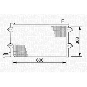 Condenseur, climatisation MAGNETI MARELLI 350203243000
