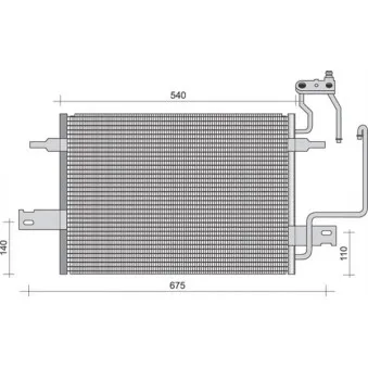 Condenseur, climatisation MAGNETI MARELLI 350203249000