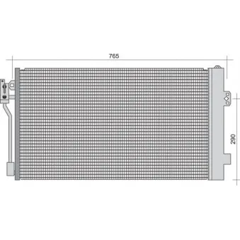 Condenseur, climatisation MAGNETI MARELLI 350203251000