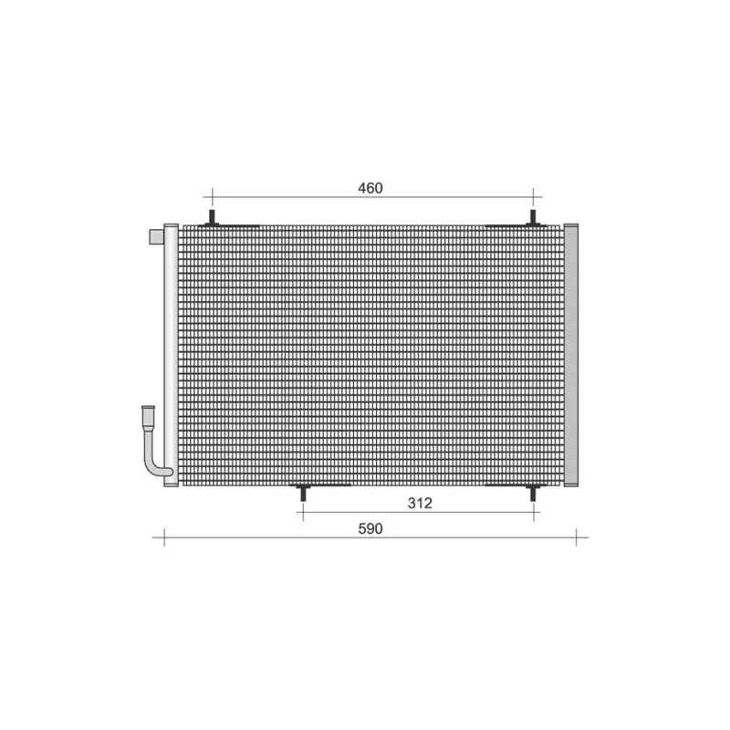 Condenseur, climatisation MAGNETI MARELLI 350203254000