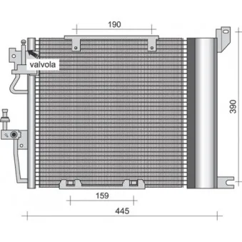 Condenseur, climatisation MAGNETI MARELLI 350203256000