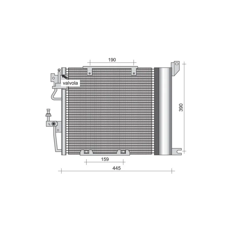 Condenseur, climatisation MAGNETI MARELLI 350203256000