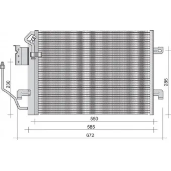 Condenseur, climatisation MAGNETI MARELLI 350203261000