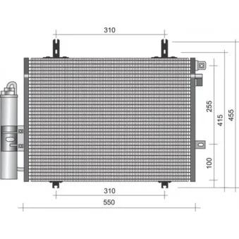 Condenseur, climatisation MAGNETI MARELLI 350203338000