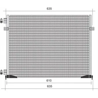 Condenseur, climatisation MAGNETI MARELLI 350203340000