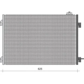 Condenseur, climatisation MAGNETI MARELLI 350203341000
