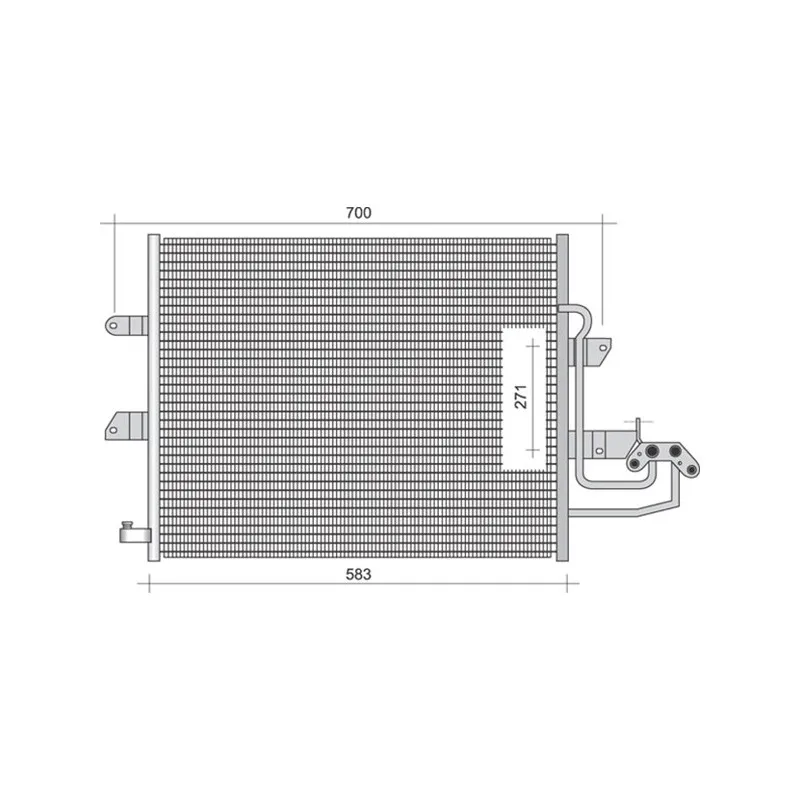 Condenseur, climatisation MAGNETI MARELLI 350203344000